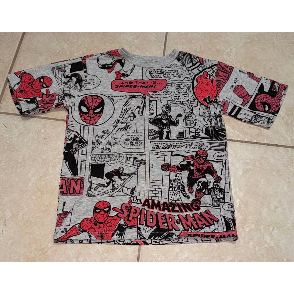 Marvel Spiderman Comic Book Boys T-Shirt